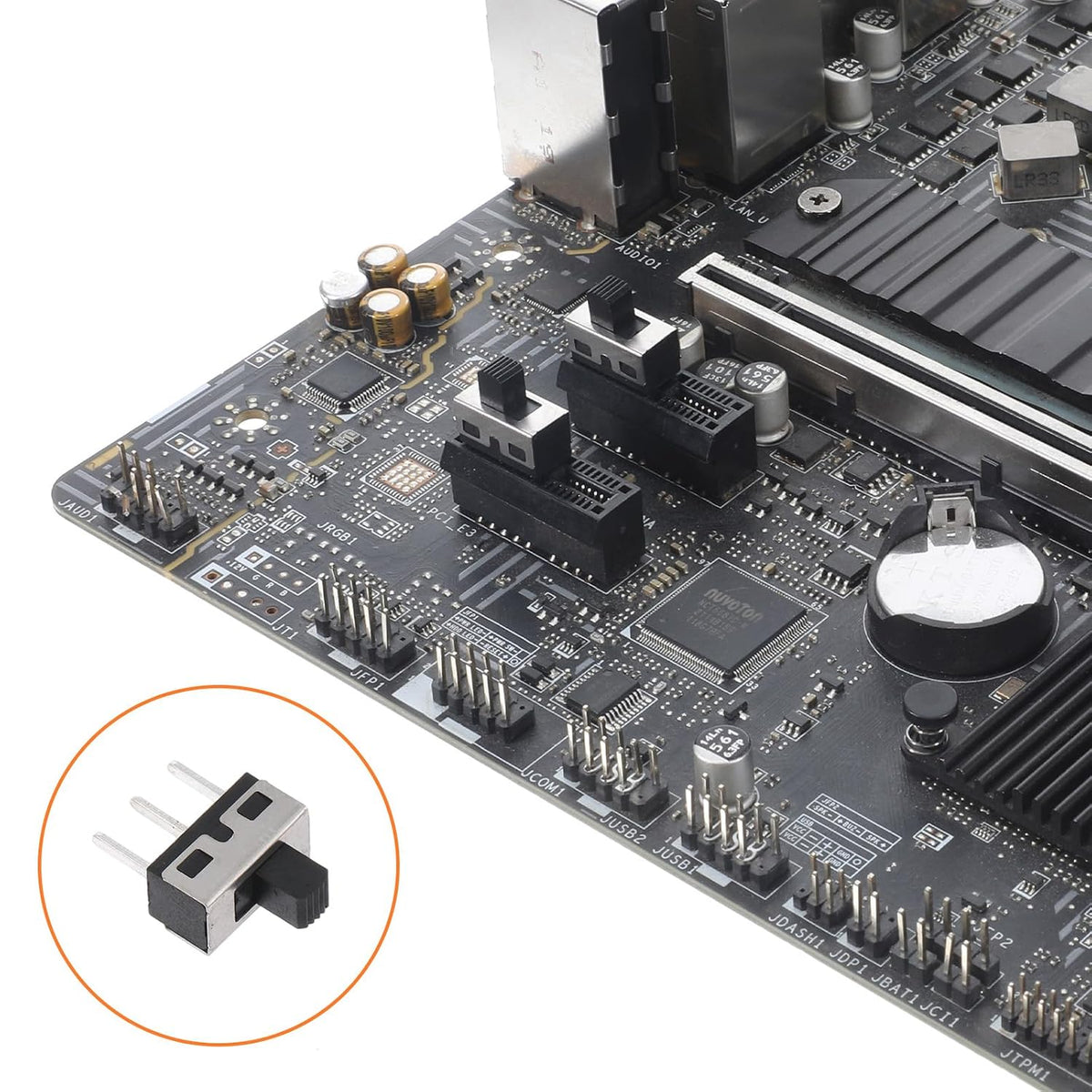 110PCS SPDT Mini Slide Switch Kit Micro Switch 9Values readboard Switches 1p2t Toggle Switches 2 Position 3 Pin Miniature Vertical Panel Mount Knob, SS12D00 SS12F15 SS12D10 SS12F44