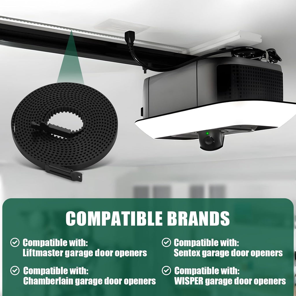 Upgraded 41A5250 Garage Door Opener Belt - 237" Length for 7ft High Doors - Compatible with Sentex, WhisperDrive &
