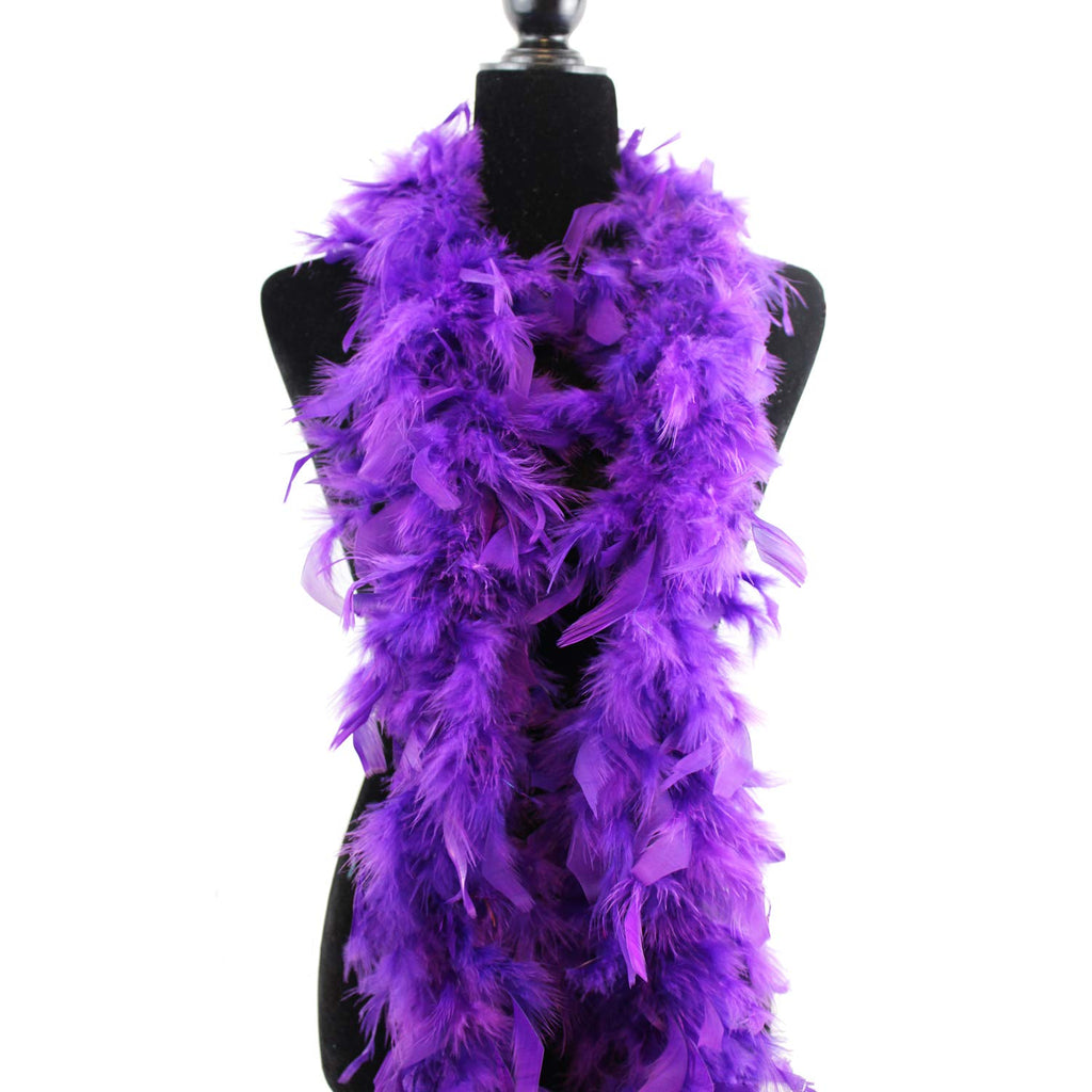 Turkey Chandelle Feather Boa - 40 Gram 2Yards (Purple)