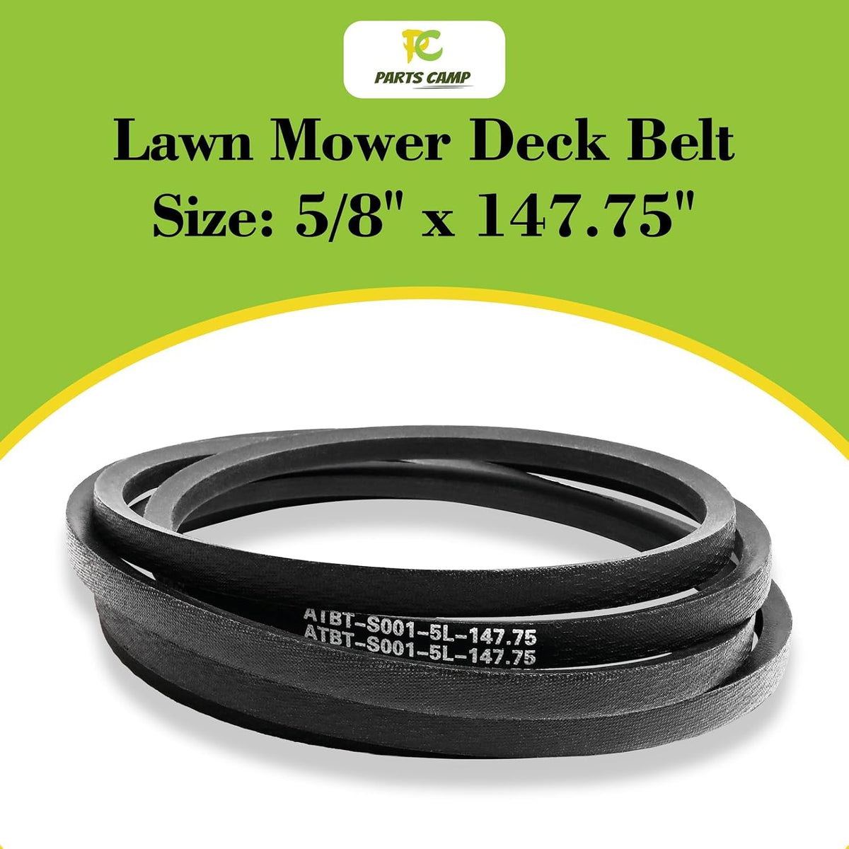Parts Camp Replacement Belt 587686701 for Husqvanra 196103/532196103 Craftsman Belt 54 Inch Deck Belt