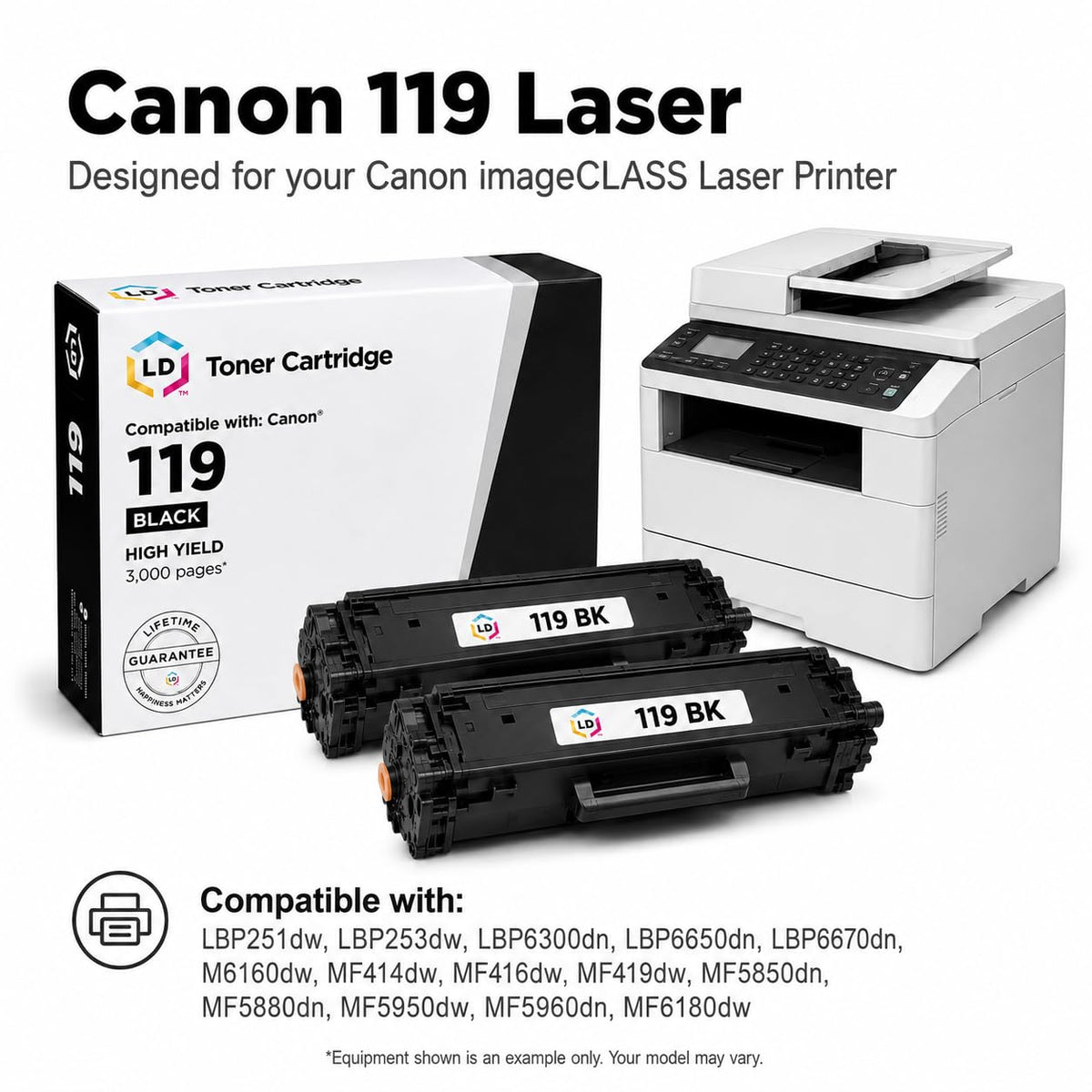 Products Compatible Toner Replacement for Canon 119 (Black)
