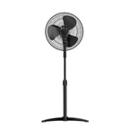 16-inch Oscillating Pedestal Fan with Precision 3-Speed Wind Control and Adjustable Tilt and Height, Black