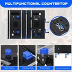 Portable 2-in-1 Folding Workbench
