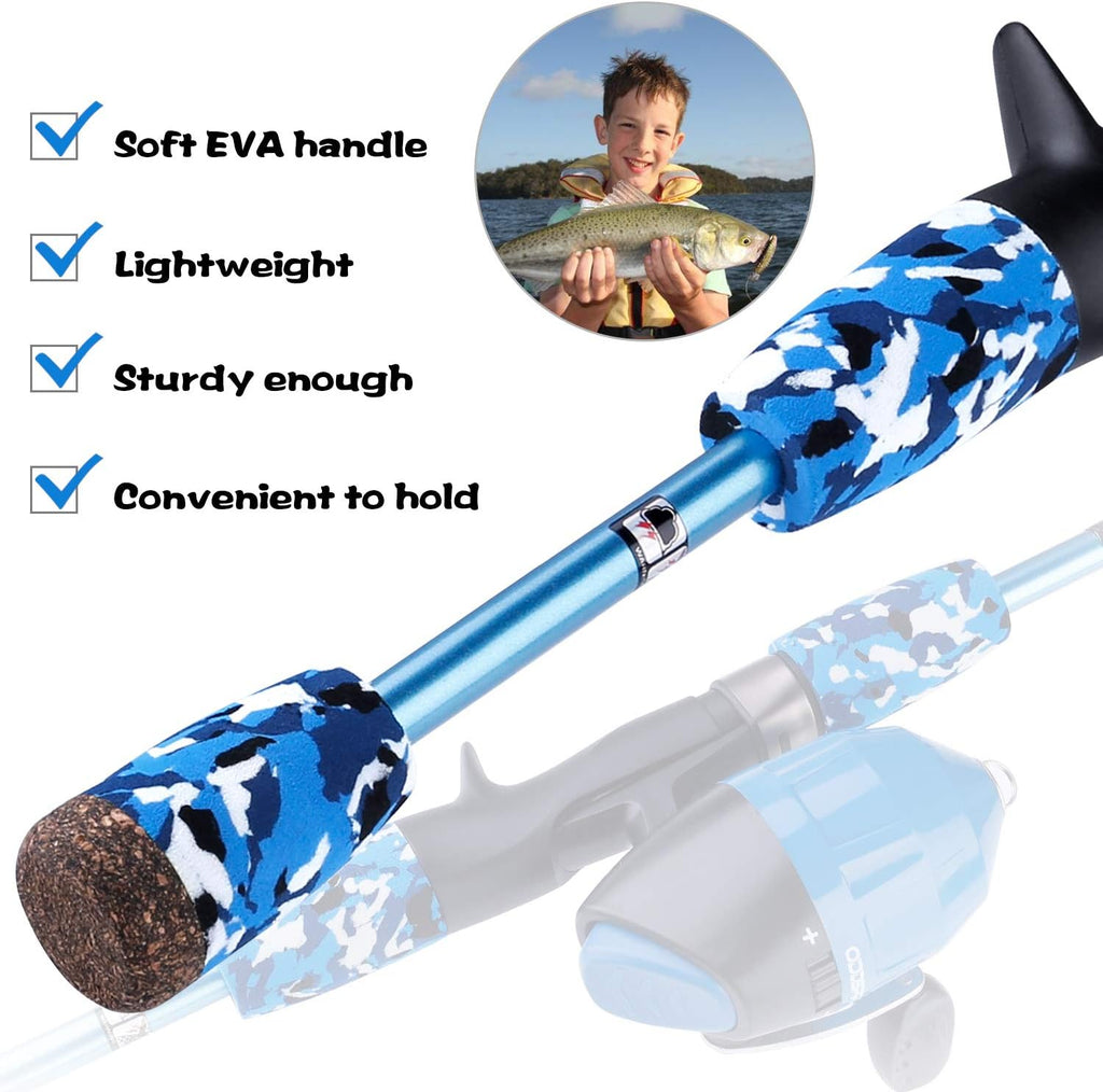 Kids Fishing Pole - Portable Telescopic Kids Fishing Rod and Reel Combo Kit - with Spincast Fishing Reel Tackle Box