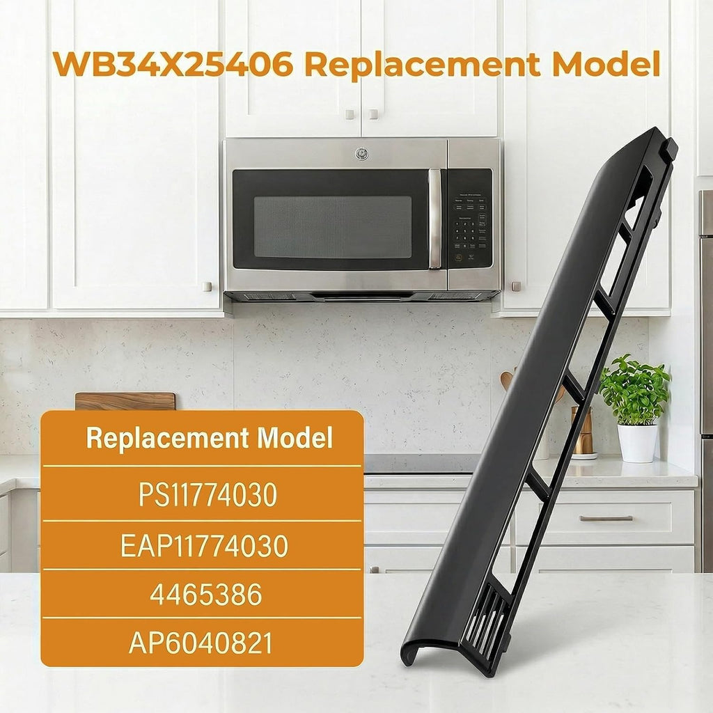 WB34X25406 Microwave Vent Grille Compatible with GE JNM3163DJ1BB