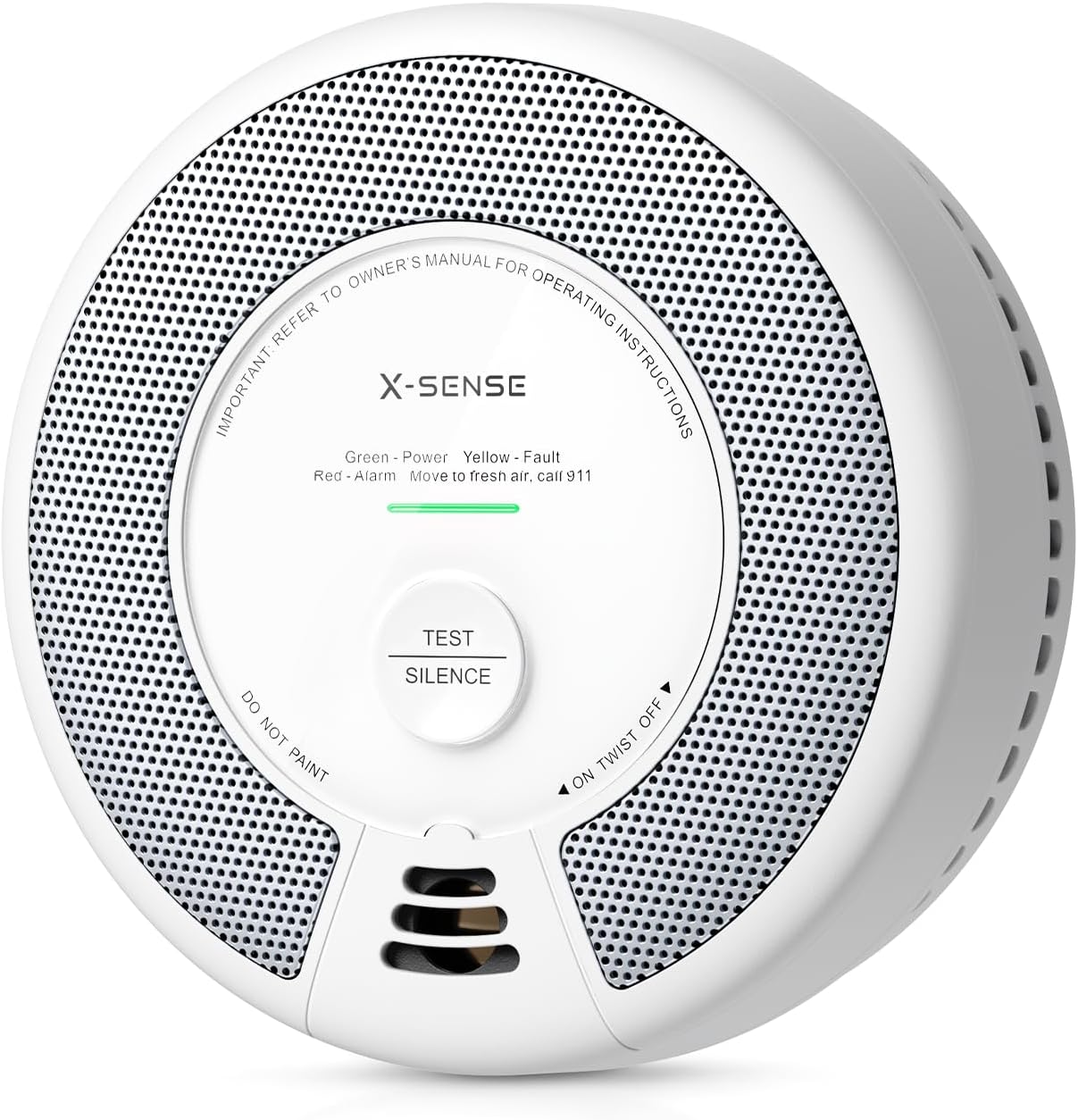 Smoke Detector Carbon Monoxide Alarm Combo 10-Year Battery, UL 217 & UL 2034 Certified, Model SC06, 1-Pack | 10-Year