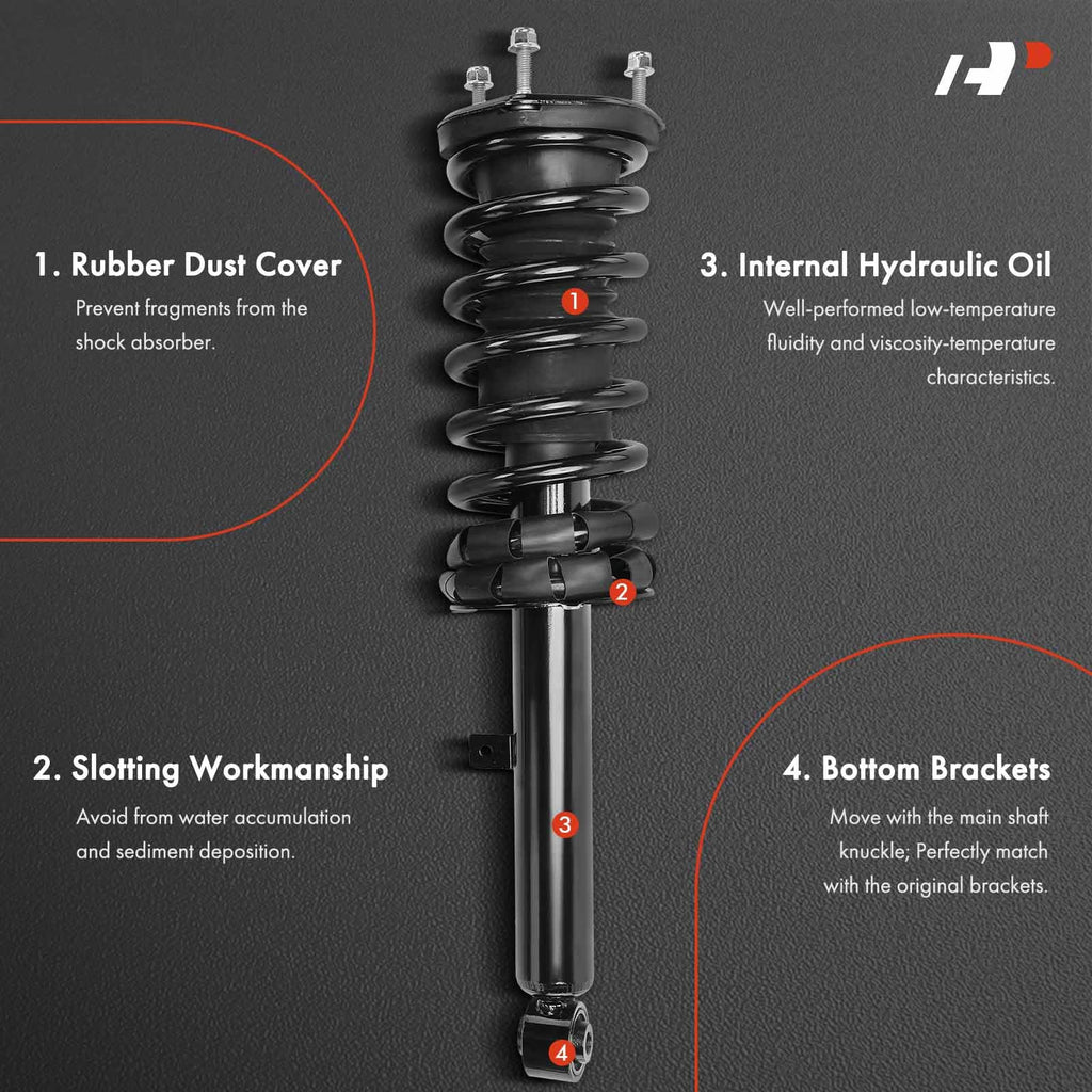 A-Premium Front Struts with Coil Spring Compatible with Lexus