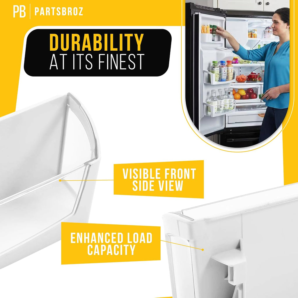 Refrigerator Door Shelf Bin for Whirlpool WRX735SDBM00 (2-Pack)