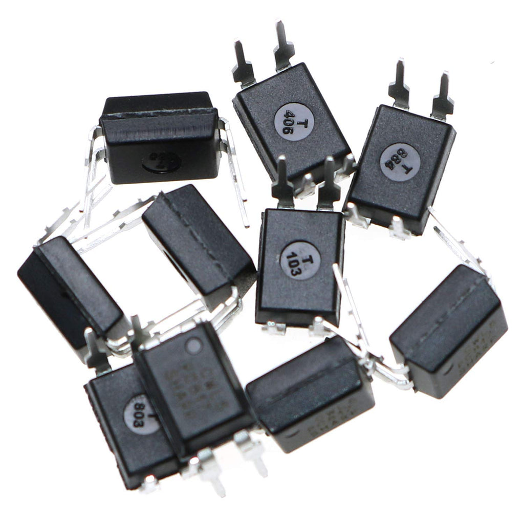 MEETOOT 10pcs Transistor Output Optocoupler DIP-4 PC817C PC817 High Density Mounting Type Photoelectric Coupler