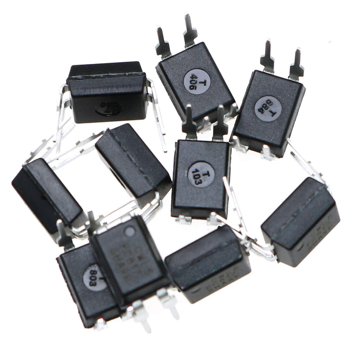 MEETOOT 10pcs Transistor Output Optocoupler DIP-4 PC817C PC817 High Density Mounting Type Photoelectric Coupler
