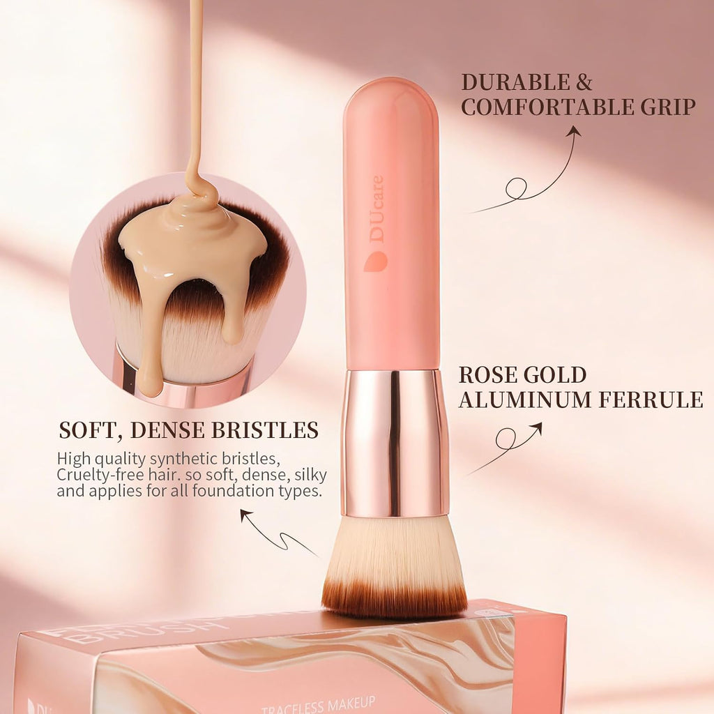 Foundation Brush for Liquid Makeup,Flat Top Kabuki Foundation Brushes - Premium Makeup Brush for Liquid, Cream