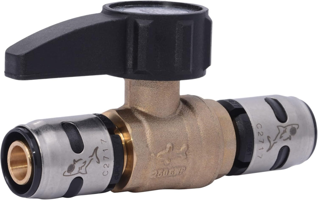 SharkBite 1/2 Inch EvoPEX Ball Valve, Push to Connect Plumbing Fitting, PEX, K22222Z