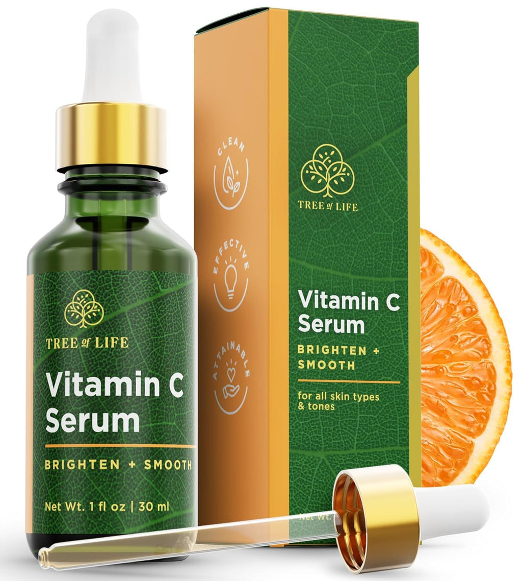 Vitamin C Serum for Face - Brightening and Hydrating Face Oil for Dark Spots and Fine Lines - Suitable for Sensitive