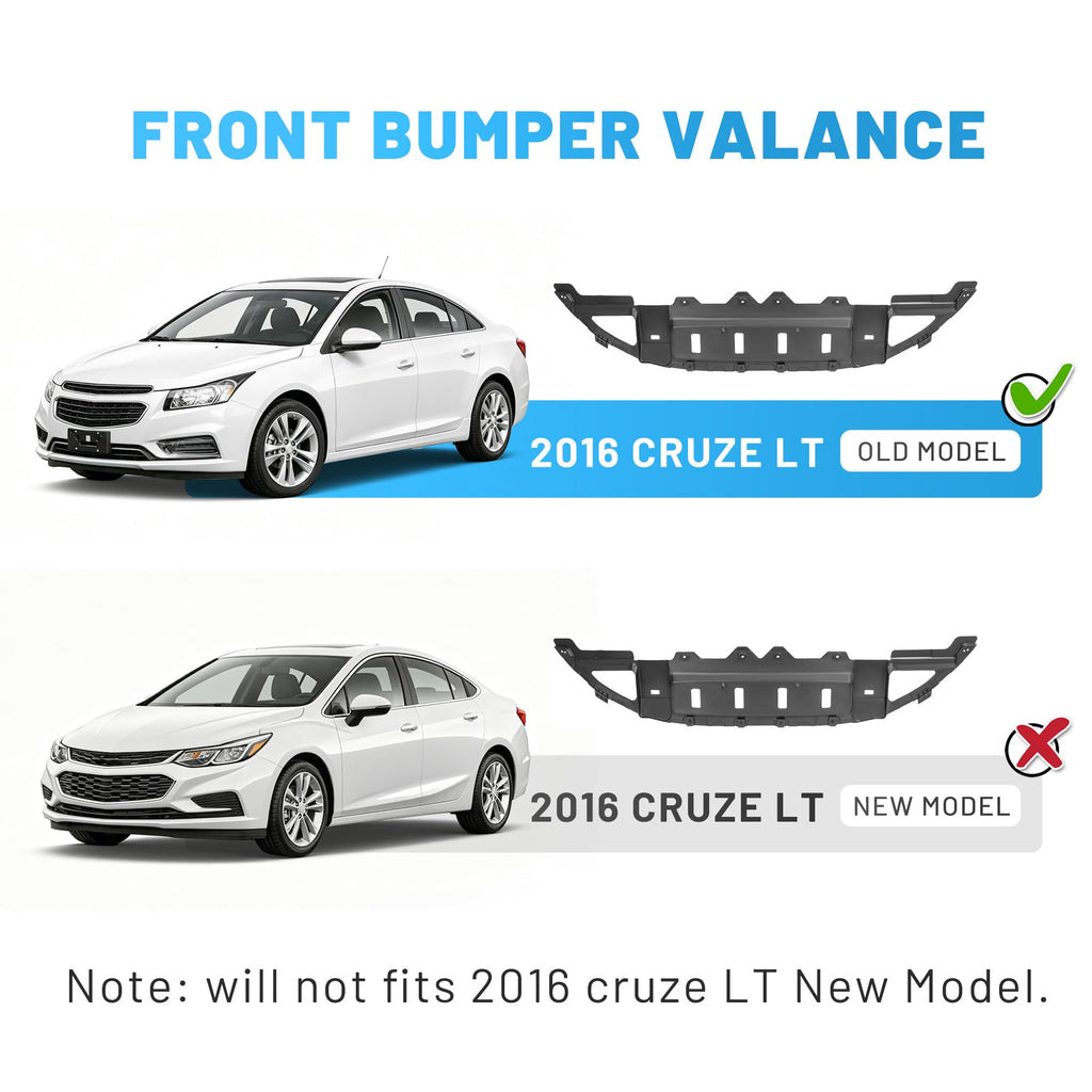 JMTAAT Bumper Valance Compatible with 2011-2015 Cruze
