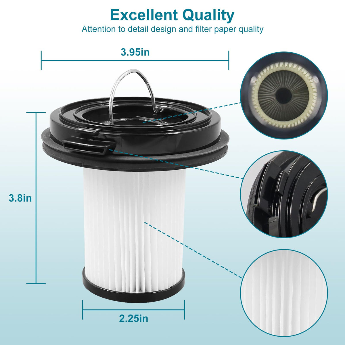 Katerelis 2 Pack Replacement Filter for BISSELL CleanView XR