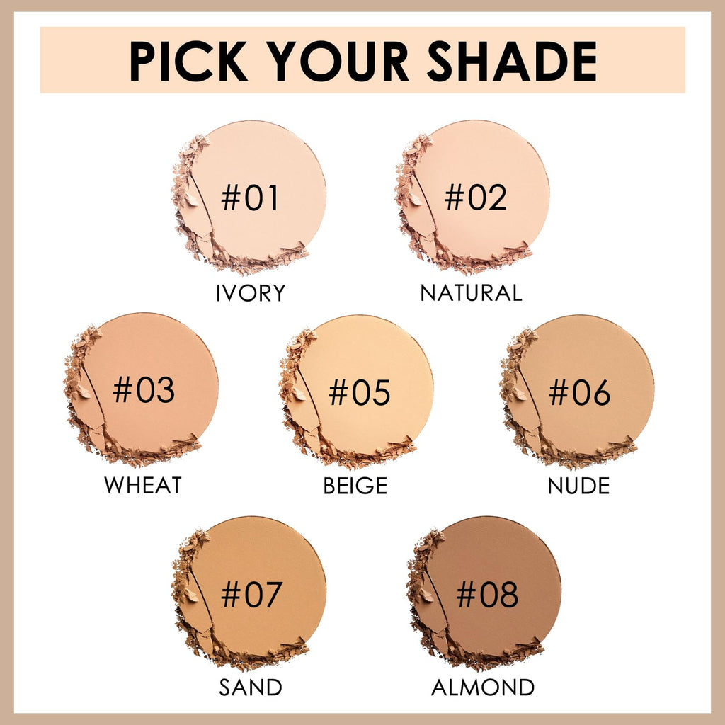 Flawless Pressed Powder - Shine Control & Pore Blurring, Nude