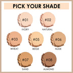 Flawless Pressed Powder - Shine Control & Pore Blurring, Nude