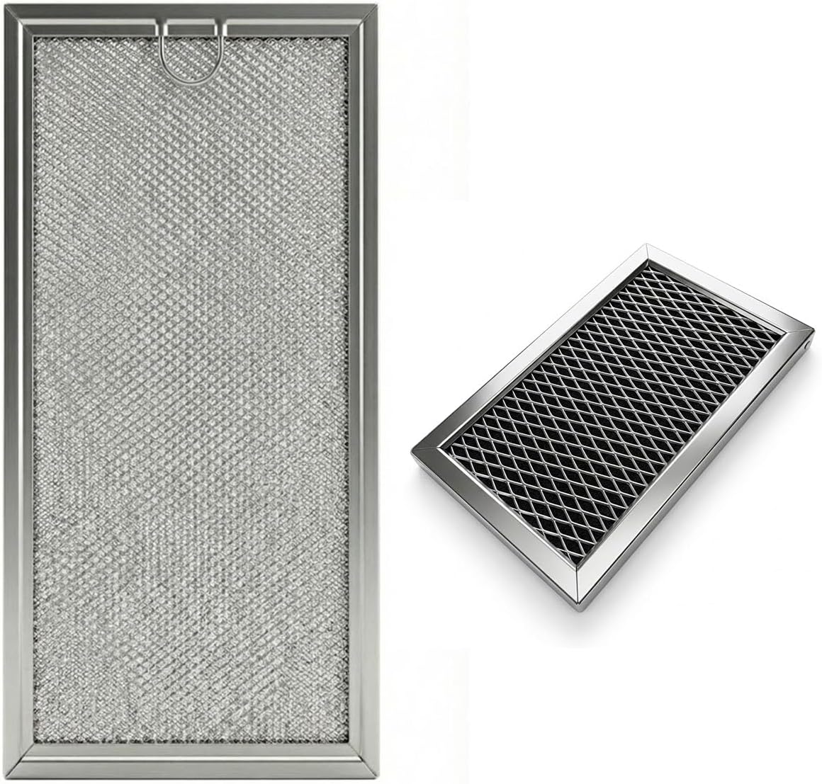 Microwave Filter Set for GE JVM6175SF1SS,JVM6175SK1SS JVM6175SK2SS,JVM6175SK3SS (Charcoal&Grease filter)