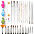 Beetles 31pcs Nail Art Brushes, Dotting Tools, Nail Art Pens, Dust Brush
