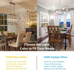 48-Pack Dimmable E12 LED Candelabra Bulbs 60W Equivalent, 2700K