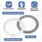 uxcell AXK75100 Thrust Needle Roller Bearings with Washers, ID 75mm