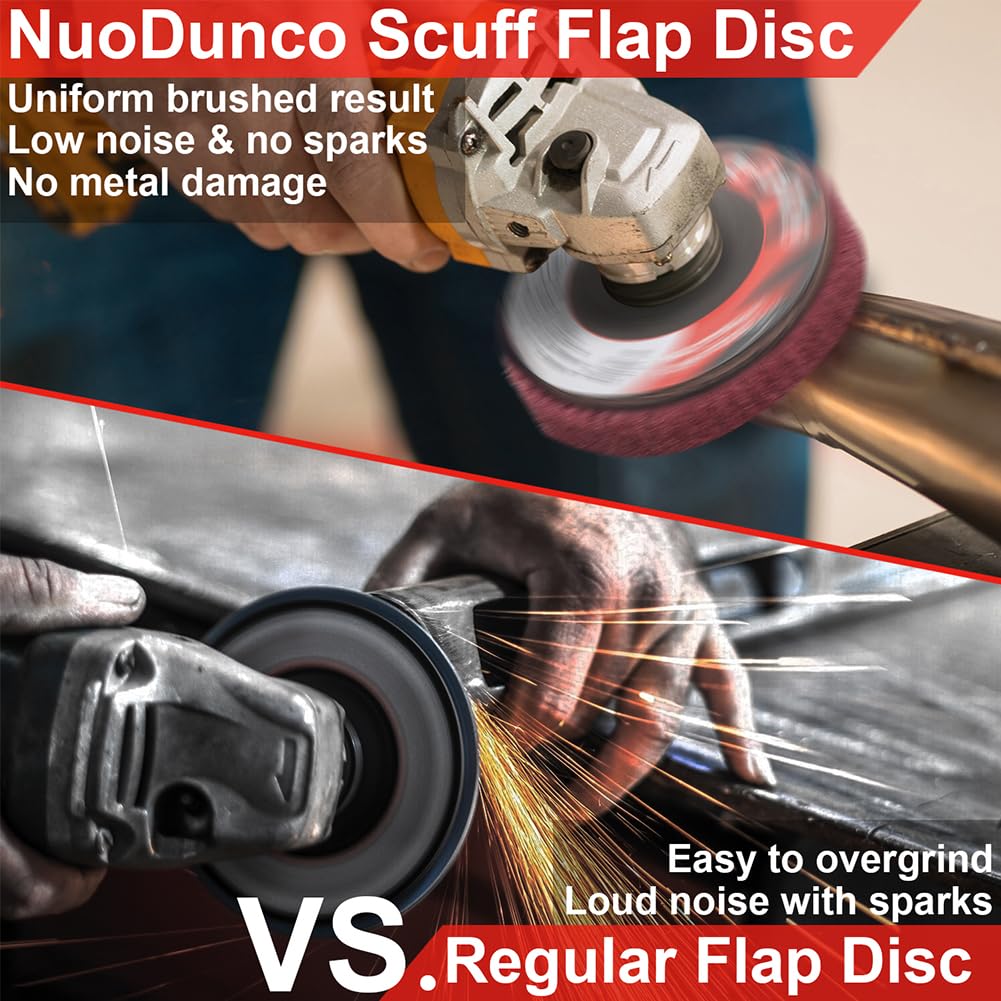 4-1/2 Inch 320 & 600 Grit Scour Flap Disc for Angle Grinder, 10Pcs