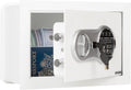 Wall Safe - Digital Safety Box with Passcode for Quick Access and Backup Key - Personal Safe for Cash or Jewelry