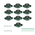 kimllier 10Pcs UCFL202-10 5/8 Inch Bore Bearings 2 Bolt