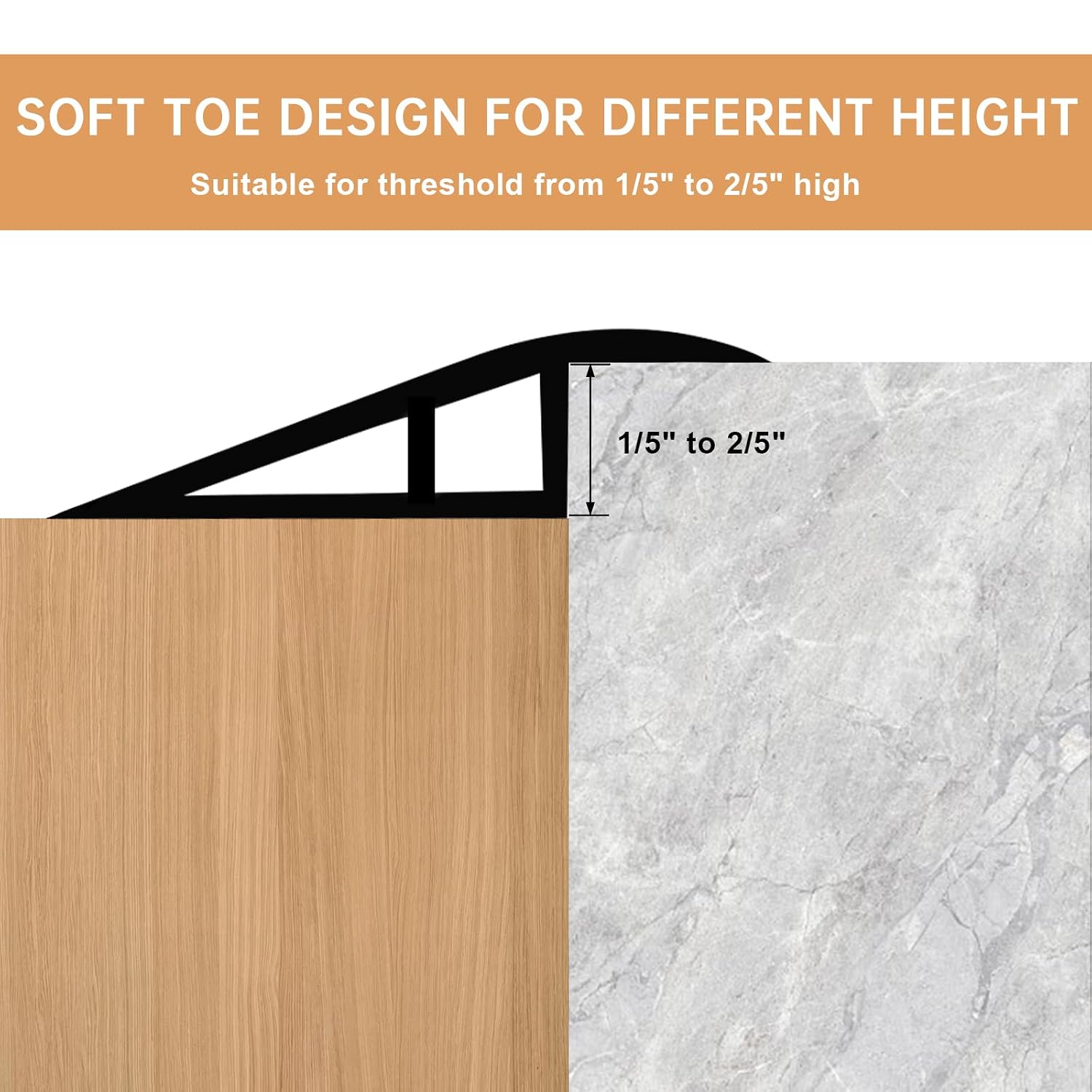 Vinyl Floor Transition Strip Self Adhesive Door Threshold Strip