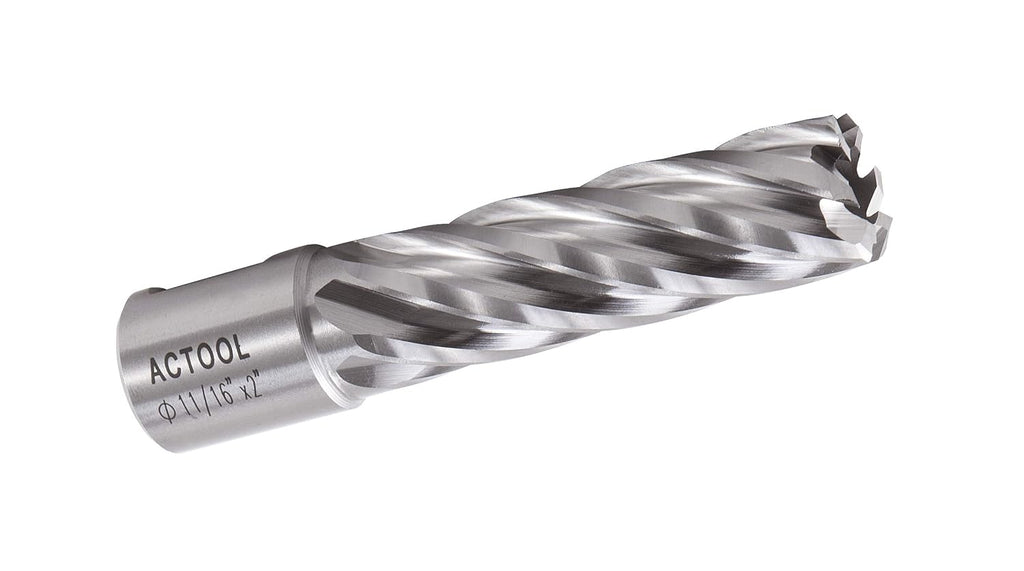 11/16" Diameter × 2" Depth of Cut HSS ANNULAR Cutter with 3/4'' Weldon Shank