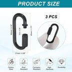 MECCANIXITY Chain Connectors 4mm Thick Black 3Pack