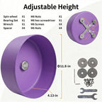 11.8" Aluminum Alloy Silent Rat Exercise Wheel