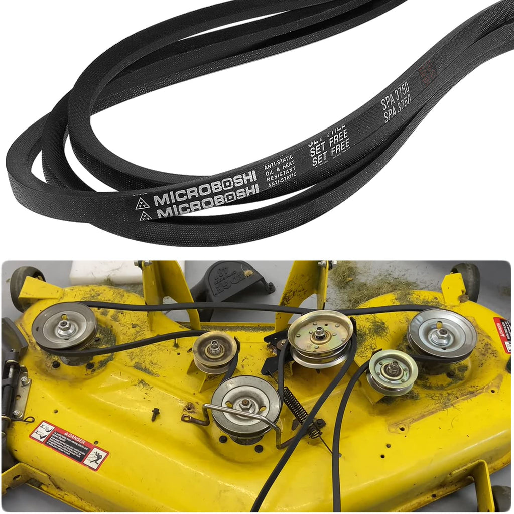 Lawn Mower 48" Deck Belt V-Belt Fits for John Deere GX21833 GX20571 48 inch Covered Deck Belt D140 D150 D160 L120 L130 LA130 LA140 LA145 LA155 LA165 X140 etc