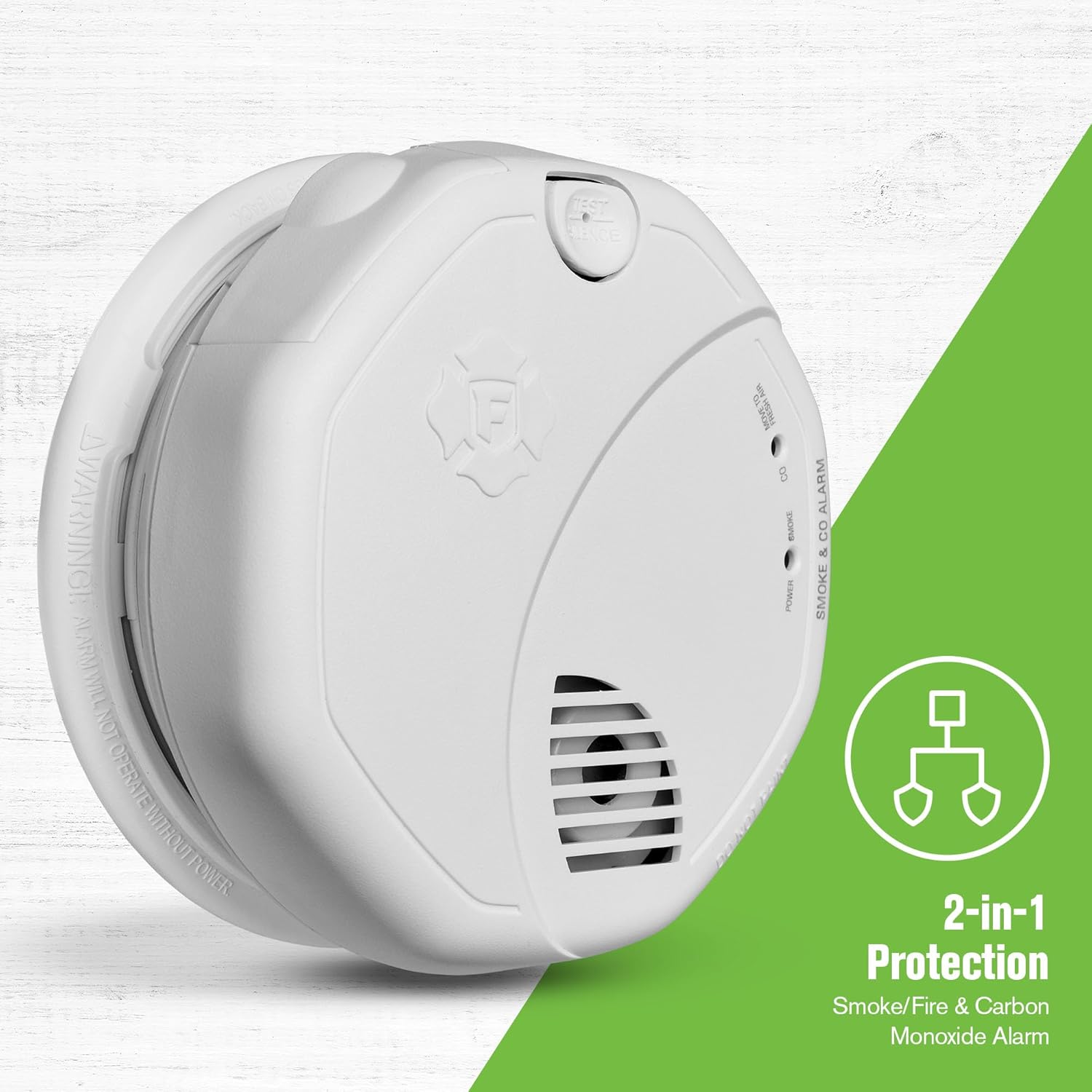 SMCO100 Battery-Operated Combination Smoke & Carbon Monoxide Alarm - 3 Pack