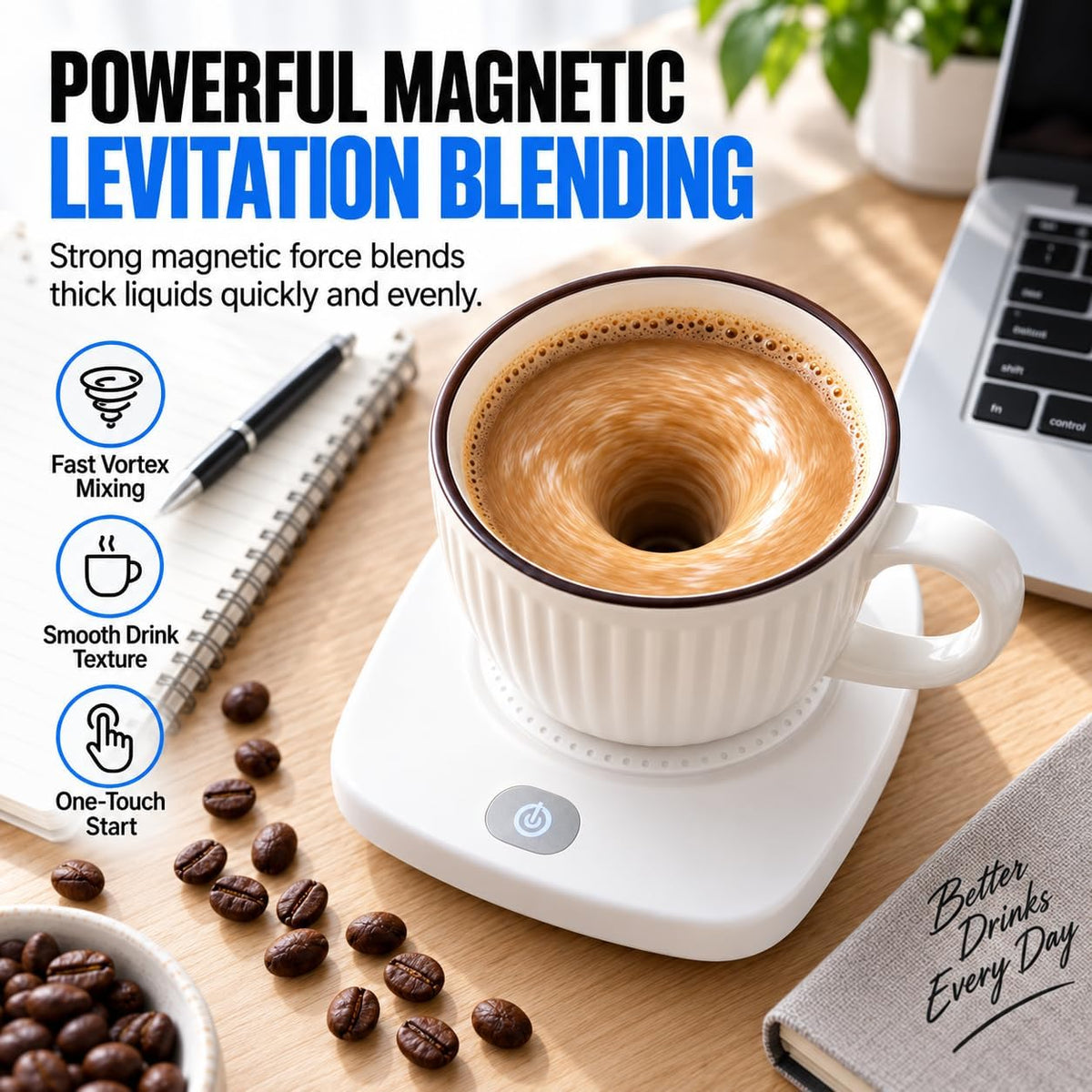 Magnetic Stirring Base, USB Rechargeable Magnetic Levitation Stirring Base