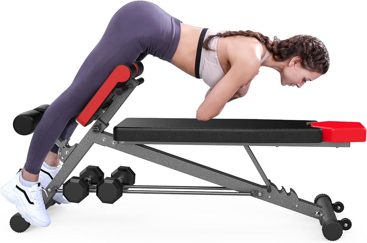 Multi-Functional Weight Bench for Full All-in-One Body Workout – Adjustable Workout Bench Press for Home Gym, Fitness
