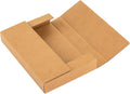 9x6x1.3 inch Shipping Boxes with Fragile Stickers, Brown, 25-Pack