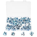 70Pcs Zinc Plated T-Nuts, 1/4"-20 Carbon Steel 4-Pronged Tee Nut