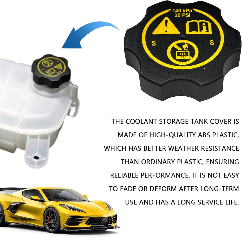 Radiator Cap Coolant Reservoir Cap for 2000-2022 Chevy GMC Buick Cadillac Universal Radiator Cap Replacement 13502353 Compatible with Silverado Sierra Suburban Yukon Equinox Express Avalanche