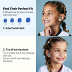 Kids Noise Reduction Ear Plugs 6YRS+, Reusable Child Ear Protection