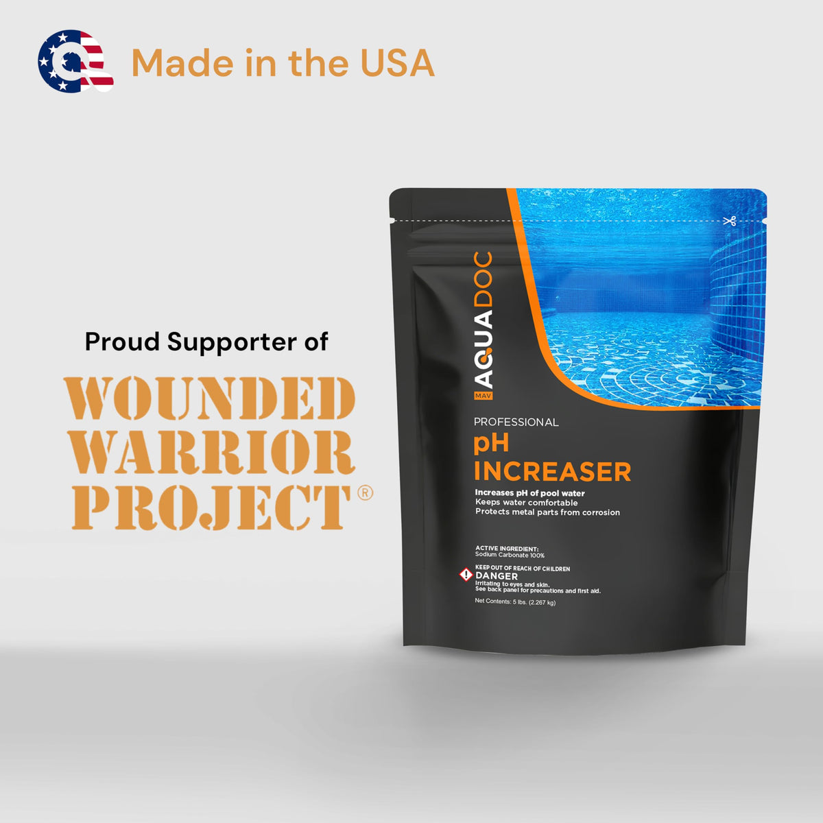 pH Up for Swimming Pools - Soda Ash Pool pH Increaser, 5 lb