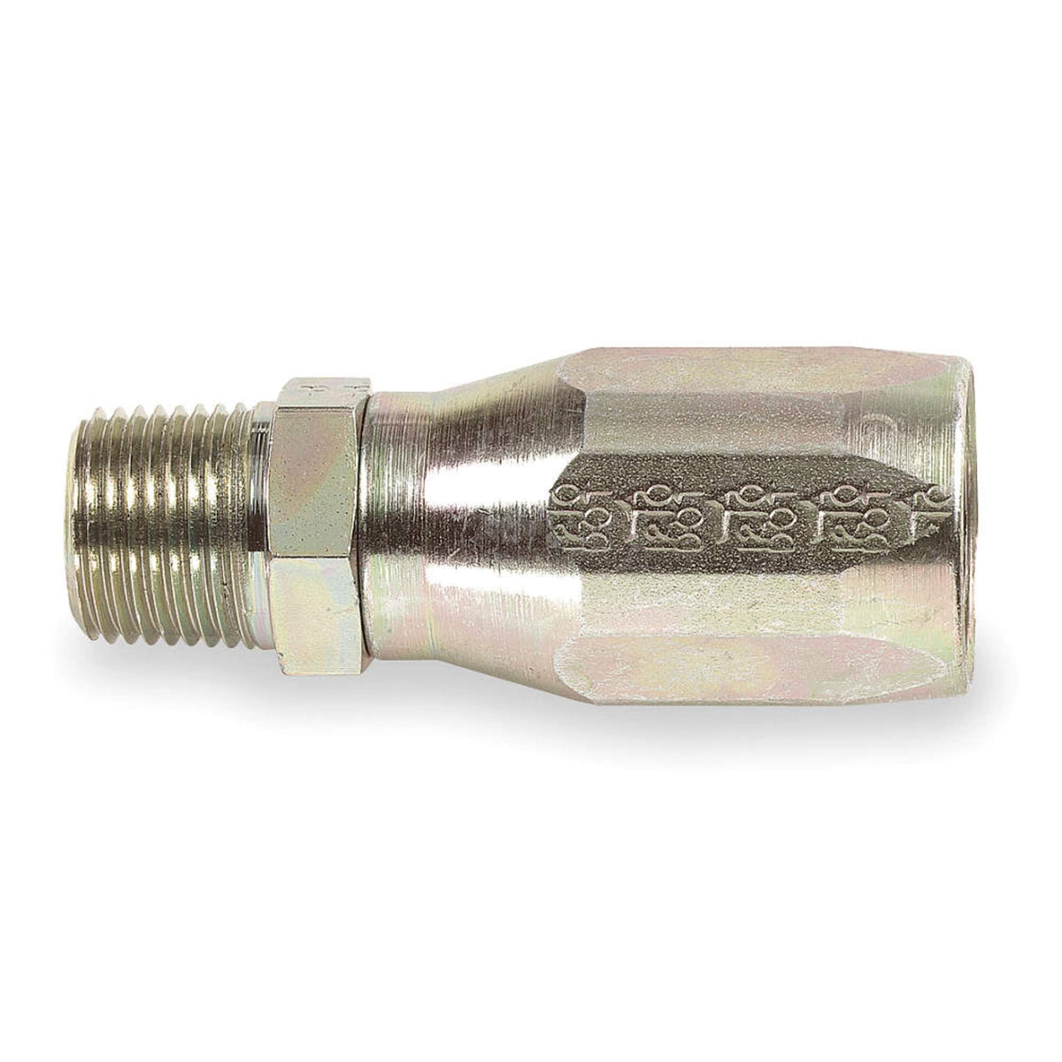 Hose Fitting, hyd, NPT, Straight, 1/2-14