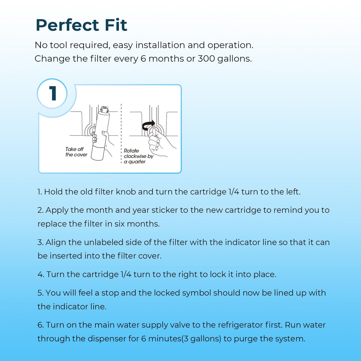Compatible with Samsung Water Filter DA29-00020B 2 Pack