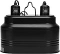 Dual Reptile Light Fixture - Bearded Dragon Light Fixture Double Reptile Heat Lamp Dome Max 160 Watt Terrarium UVB