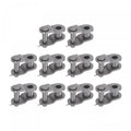 uxcell 12Pcs #35 Chain Offset Half Link Roller, 3/8" Pitch Carbon Steel, Standard Chain End Connector Split Links for 06C Chain