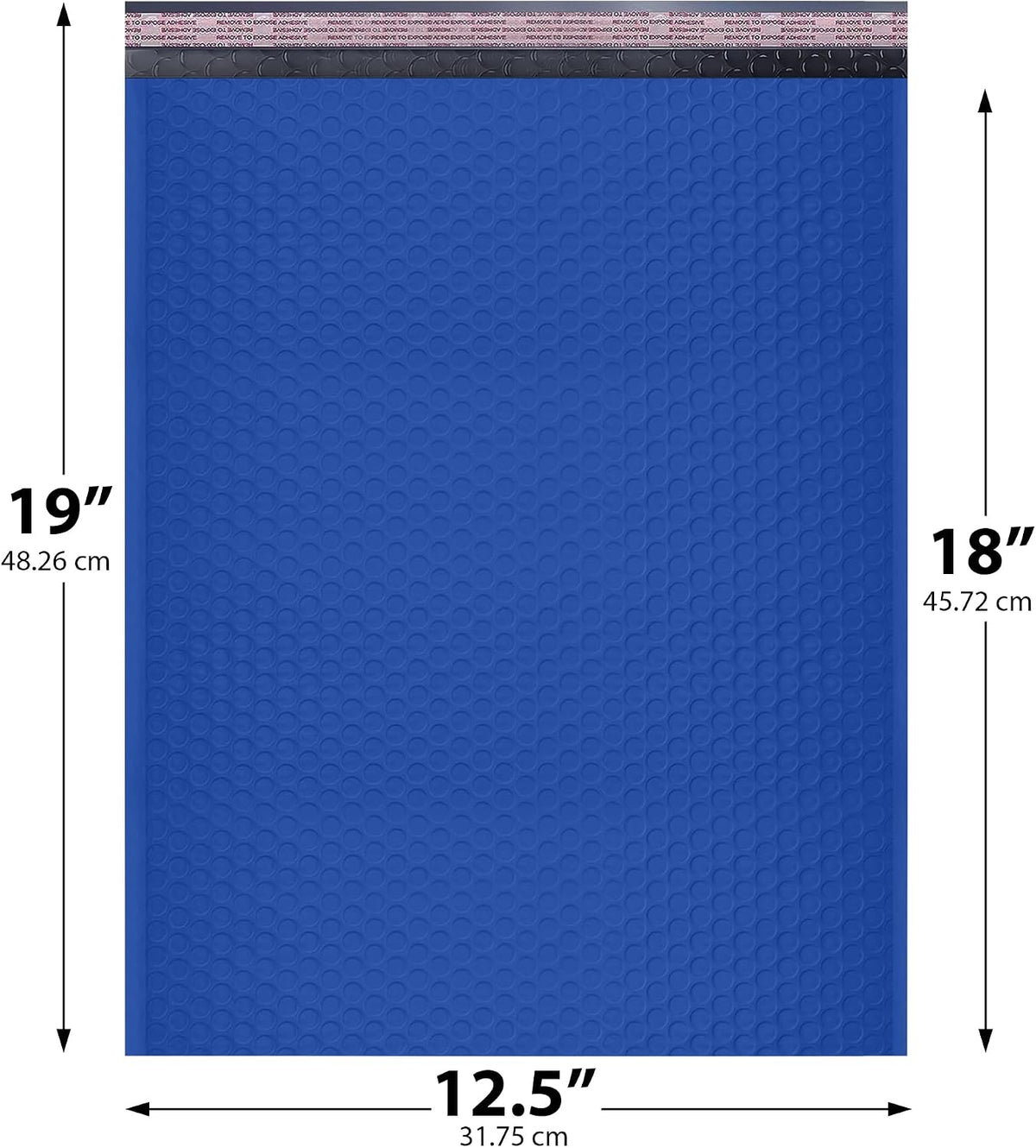 Royal Blue Bubble Mailers 12.5x19, Poly Padded Envelopes #6, 100 Pack