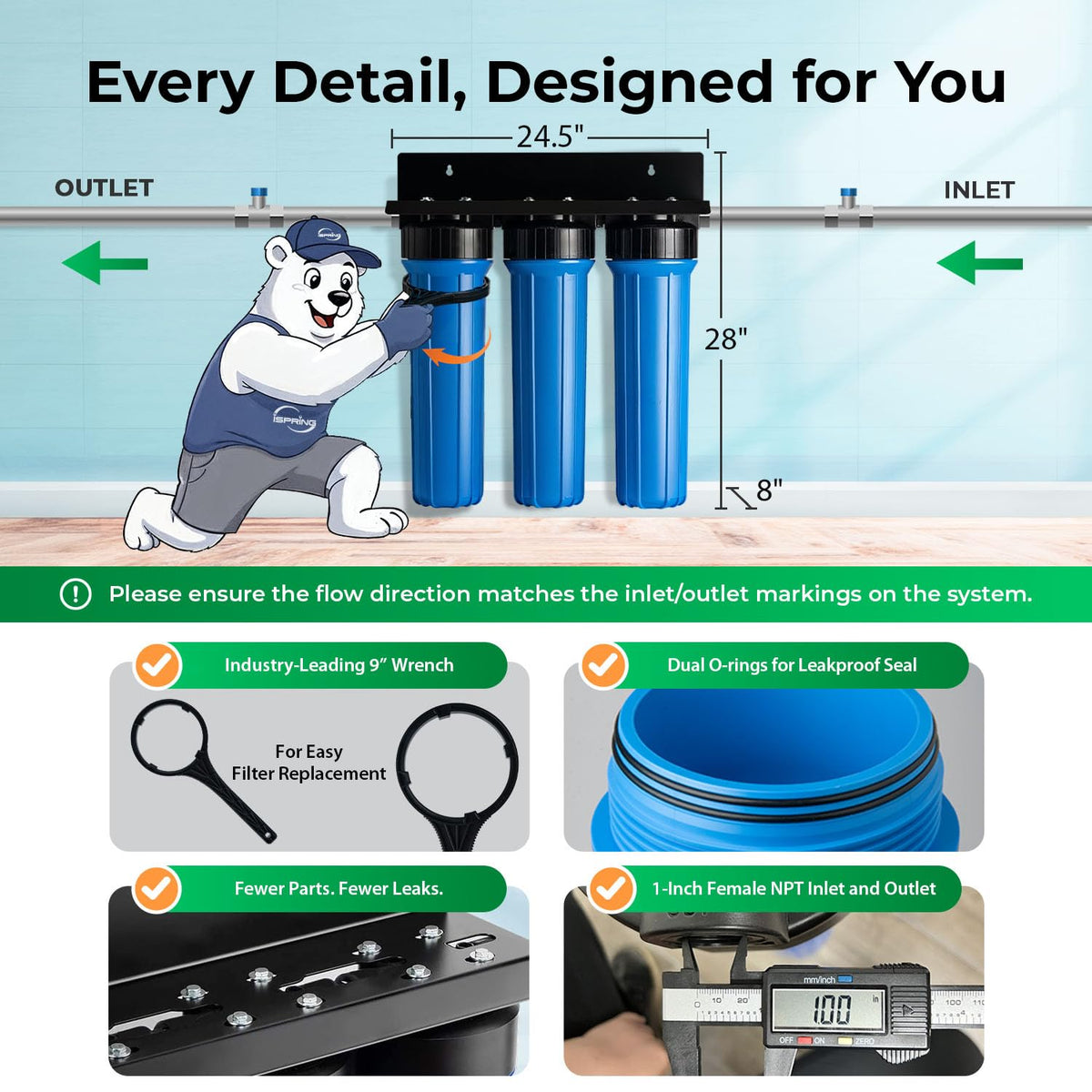 WGB32B Commercial-Grade Whole House Water Filter System