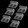 6 PCS Aquarium Lid Clips, 6mm Clear Acrylic Fish Tank Lid Holder Aquarium Cover Support Clamps for Rimless Aquarium