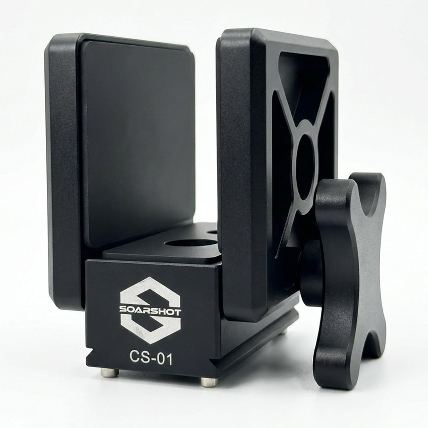 CS-01 Arca-Swiss Rifle Saddle Mount for Hunting Tripod – CNC Aluminum Rifle Clamp with Integrated Arca Base