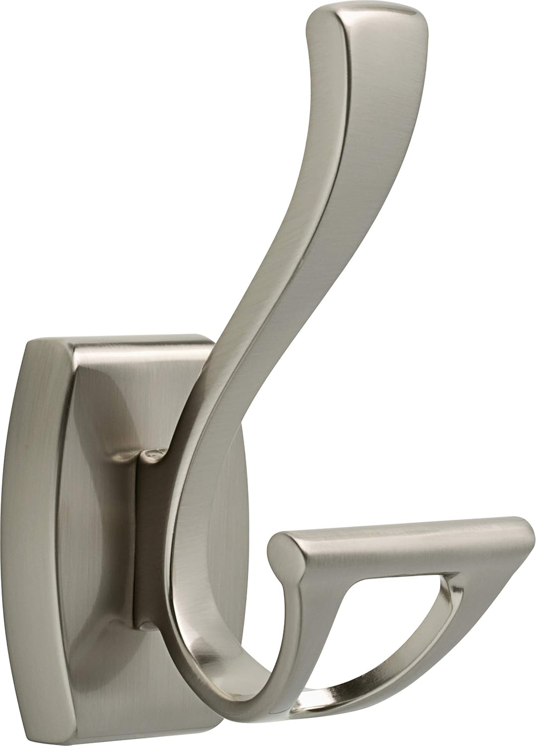 Dansant Towel Hook, Robe Hook Satin Nickel Towel Holder for Bathroom, Bathroom Accessories, 135241 2.4 x 2.9 x 4.8